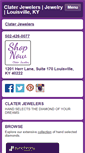 Mobile Screenshot of claterjewelers.com